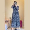 Lilly Printed Chiffon Frock with Malai Inner - Image 2
