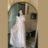 PINKISH FLORAL PRINTED FROCK - Image 4