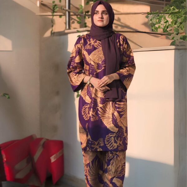 NEW BLOCK PRINT 2-PIECE SUIT IN PREMIUM LINEN - Image 3