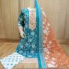 KASTURI COTTON PRINTED OUTFIT WITH LACE DETAILING - Image 14