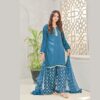 ELEGANT 3-PIECE CHIFFON EMBROIDERED ENSEMBLE - Image 4