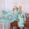 UNSTITCHED DIGITAL PRINTED 3-PIECE SUIT - MVISCOSE RAW SILK - Image 8