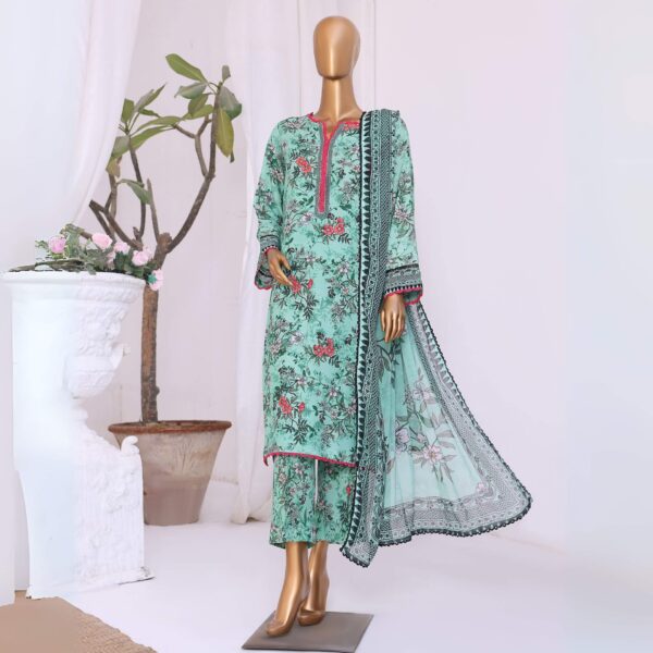 UNSTITCHED DIGITAL PRINTED 3-PIECE SUIT - MVISCOSE RAW SILK - Image 34