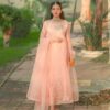 3-PIECE ORGANZA MAXI SET WITH HEAVY EMBROIDERY