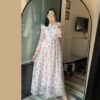 PINKISH FLORAL PRINTED FROCK