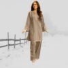 TABKAR SLANT DAMAN KHADDAR EDITION – STITCHED DESIGNER SUIT - Image 9