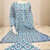 LALAZAR COTTON PRINTED 2-PIECE OUTFIT WITH LACE DETAILING - Image 8