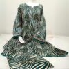 LALAZAR COTTON PRINTED 2-PIECE OUTFIT WITH LACE DETAILING