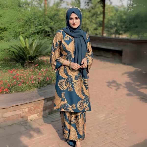 NEW BLOCK PRINT 2-PIECE SUIT IN PREMIUM LINEN - Image 8