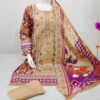 EMBROIDERED LAWN SUIT WITH MATCHING EMBROIDERED DUPATTA (B) - Image 2