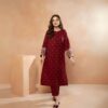 KHADDI NET EMBROIDERED 2-PIECE DRESS – ELEGANT & TIMELESS - Image 2