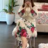 2-PIECE DIGITAL FLORAL PRINT SET – SILK - Image 2