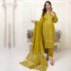 EID COLLECTION – LUXURY EMBROIDERED 3-PIECE SUIT - Image 10