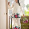 2-PIECE DIGITAL FLORAL PRINT SET – SILK