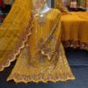 LUXURY CHIFFON ENSEMBLE – HEAVY ADDA WORK SHIRT WITH CRUSH SHARARA & NET DUPATTA - Image 13