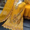 LUXURY CHIFFON ENSEMBLE – HEAVY ADDA WORK SHIRT WITH CRUSH SHARARA & NET DUPATTA - Image 14