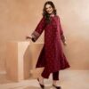 KHADDI NET EMBROIDERED 2-PIECE DRESS – ELEGANT & TIMELESS