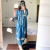 EID DRESS EMBROIDERED LONG-LENGTH SHIRT WITH EMBROIDERED TROUSER