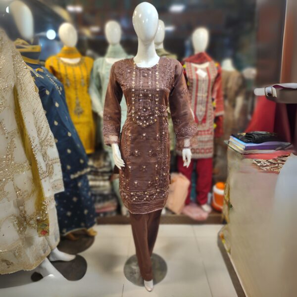 NEW ARRIVAL – EMBROIDERED & HANDMADE TOUCH 3-PIECE DRESS - Image 2