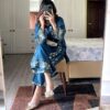 EID DRESS EMBROIDERED LONG-LENGTH SHIRT WITH EMBROIDERED TROUSER - Image 3