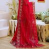 LUXURY CHIFFON ENSEMBLE – HEAVY ADDA WORK SHIRT WITH CRUSH SHARARA & NET DUPATTA - Image 3