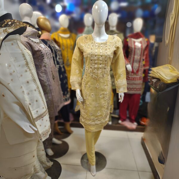 NEW ARRIVAL – EMBROIDERED & HANDMADE TOUCH 3-PIECE DRESS