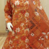 3-PIECE KASTURI COTTON PRINTED SUIT WITH LACE DETAILING (D)