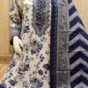 3-PIECE KASTURI COTTON PRINTED SUIT WITH LACE DETAILING (D) - Image 10