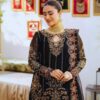 LUXURY CHIFFON ENSEMBLE – HEAVY ADDA WORK SHIRT WITH CRUSH SHARARA & NET DUPATTA - Image 7