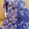 3-PIECE KASTURI COTTON PRINTED SUIT WITH LACE DETAILING (G)