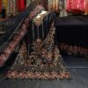 LUXURY CHIFFON ENSEMBLE – HEAVY ADDA WORK SHIRT WITH CRUSH SHARARA & NET DUPATTA - Image 9